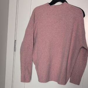 Uniqlo Women's Soft Pink Turtleneck Sweater